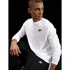 Nike Men’s Sportswear Club Long-Sleeve T-Shirt(White/Black)