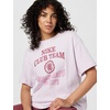 Nike Women’s Sportswear Classic Boyfriend T-Shirt(Bleached Lilac)