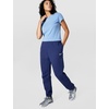 Nike Women’s Studio Fleece Mid-Rise Cuff Sweatpants(Midnight Navy/Sail)
