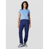 Nike Women’s Studio Fleece Mid-Rise Cuff Sweatpants(Midnight Navy/Sail)