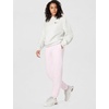 Nike Women’s Studio Fleece Mid-Rise Cuff Sweatpants(Pink Foam/Sail)