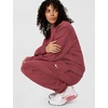 Nike Women’s Studio Fleece Mid-Rise Cuff Sweatpants(Pink Smoke/Sail)