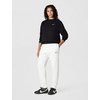Nike Women’s Studio Fleece Mid-Rise Cuff Sweatpants(Sail/Black)
