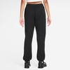 Nike Women’s Studio Fleece Mid-Rise Cuff Sweatpants(Total Black/Sail)