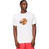 Nike Men’s Basketball T-Shirt; Front and Back Graphic Tee Shirt(White)