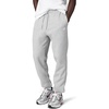 Nike Men’s Club Cuffed Brushed Fleece Pants(Dark Grey Heather/Light Smoke Grey/White)