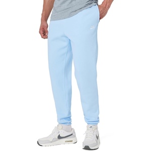 Nike Men’s Club Cuffed Brushed Fleece Pants(Hydrogen Blue/Hydrogen Blue/White)