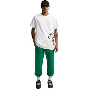 Nike Men’s Club Cuffed Brushed Fleece Pants(Malachite/Malachite/White)