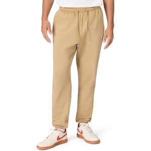 Nike Men’s Club Cuffed Brushed Fleece Pants(Parachute Beige/Parachute Beige/White)