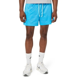 Nike Men’s Dri-FIT Practice Mesh 5″ Short(Light Current Blue/Pale Ivory)