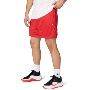 Nike Men’s Dri-FIT Practice Mesh 5″ Short(University Red/Pale Ivory)