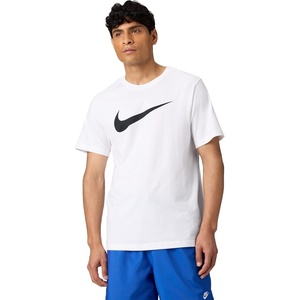 Nike Men’s Swoosh Sportswear T-Shirt(White/Black)