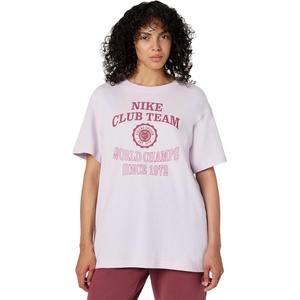 Nike Women’s Sportswear Classic Boyfriend T-Shirt(Bleached Lilac)