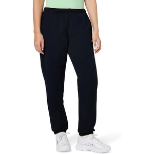 Nike Women’s Studio Fleece Mid-Rise Cuff Sweatpants(Black/Sail)