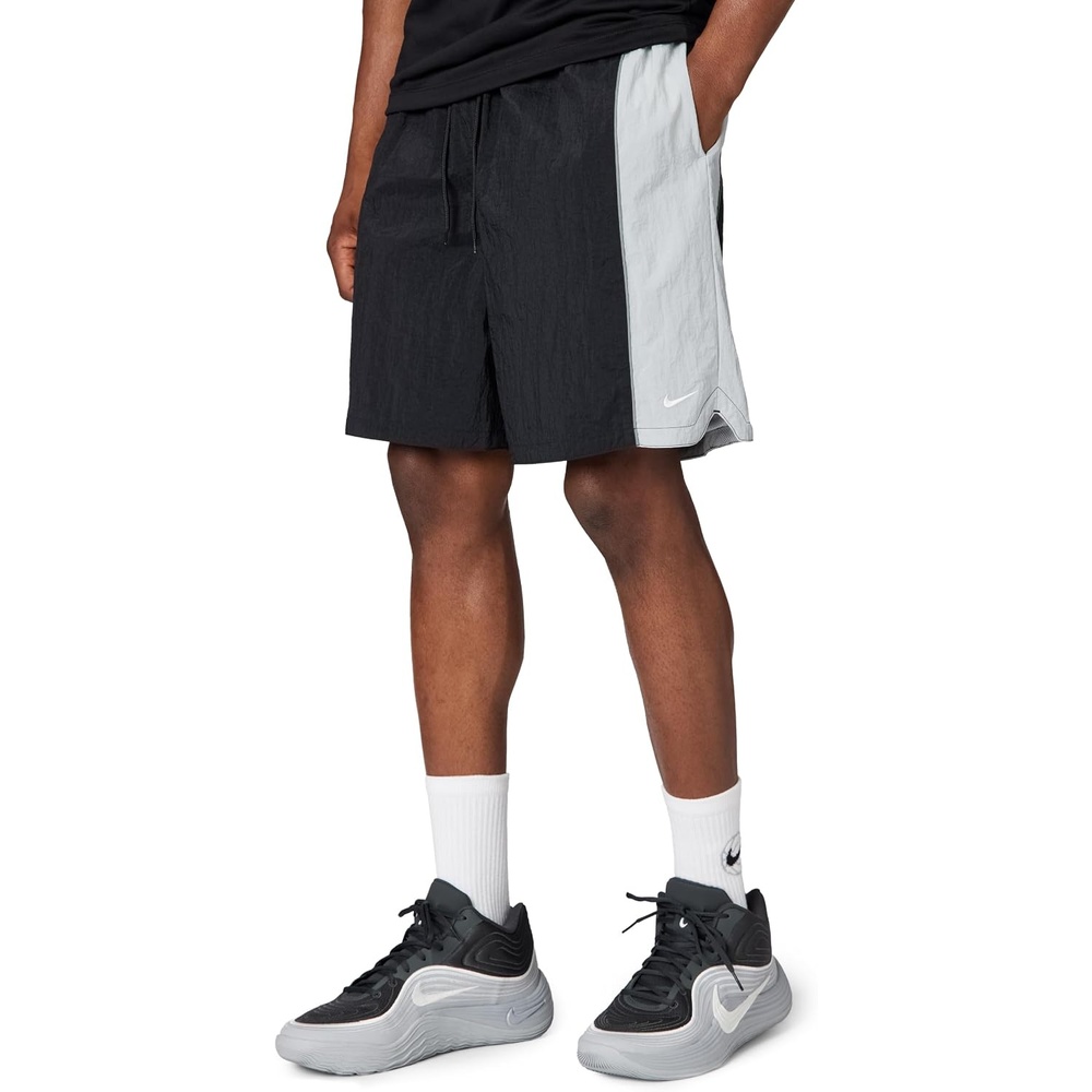 image:imageNike Mens DriFIT 8 Basketball ShortsBlackLight Smoke GreySmoke GreyWhite