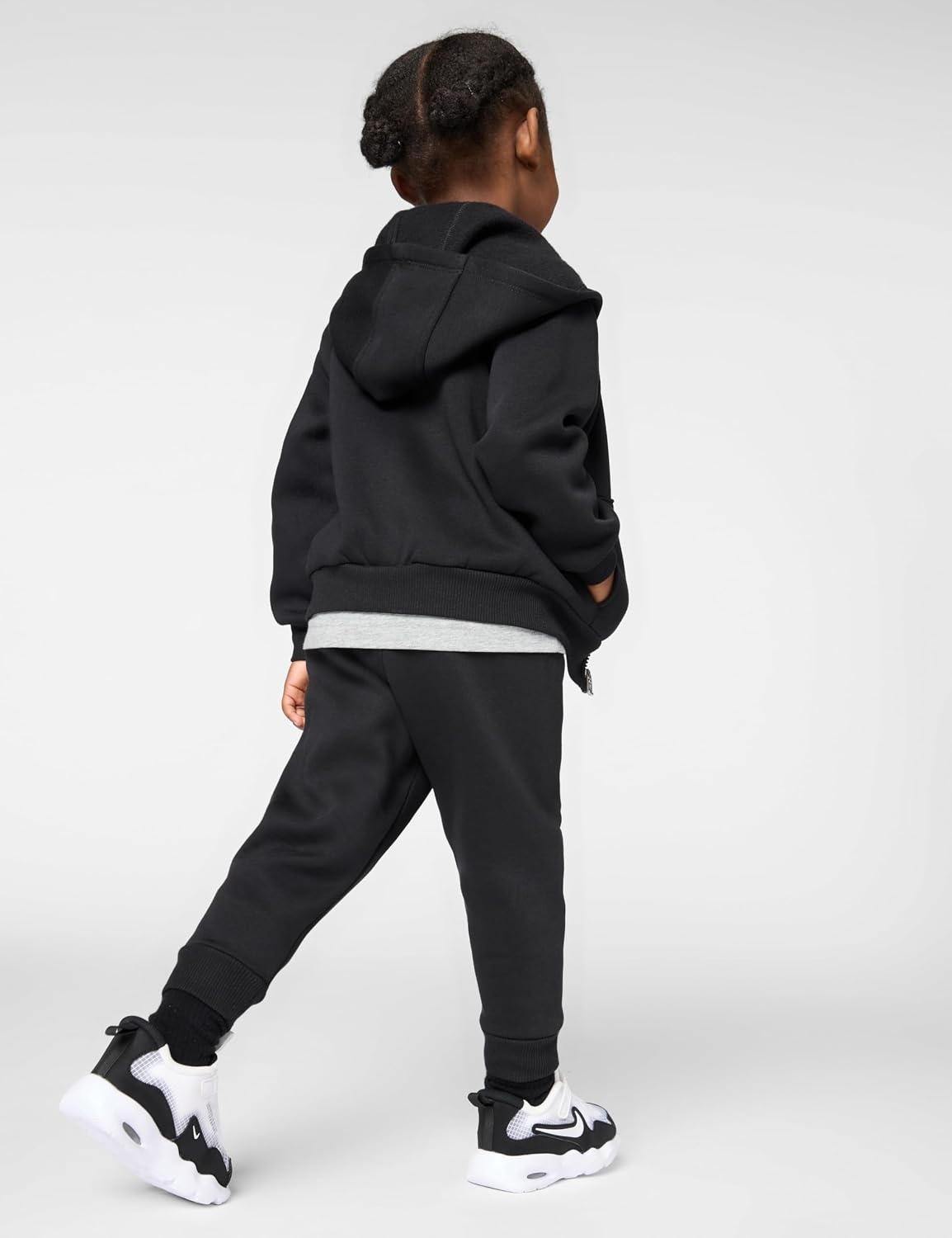 image:imageNike Kids Sportswear Club Fleece FullZip Hoodie and Joggers 2Piece Outfit SetBlack