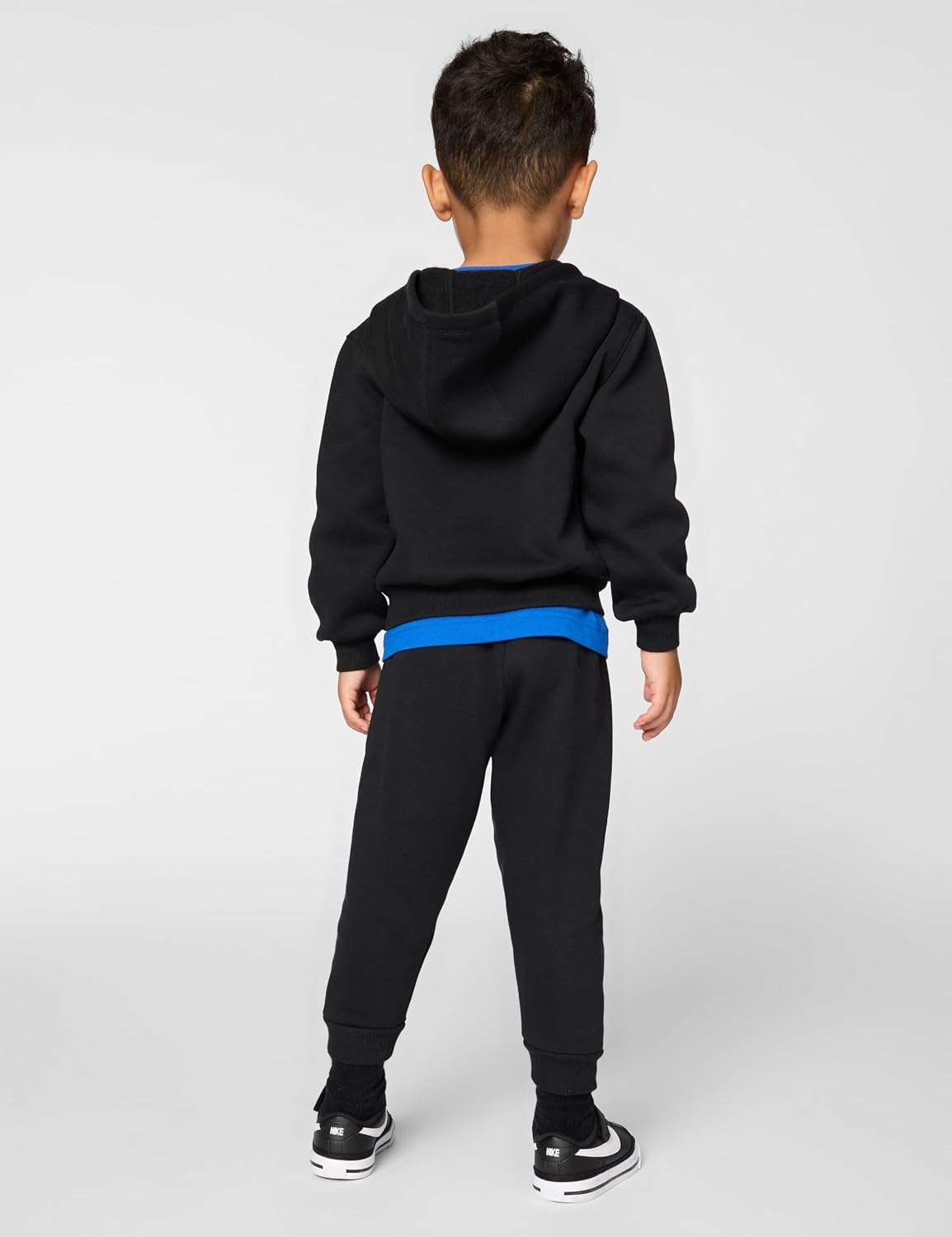 image:imageNike Kids Sportswear Club Fleece FullZip Hoodie and Joggers 2Piece Outfit SetBlack