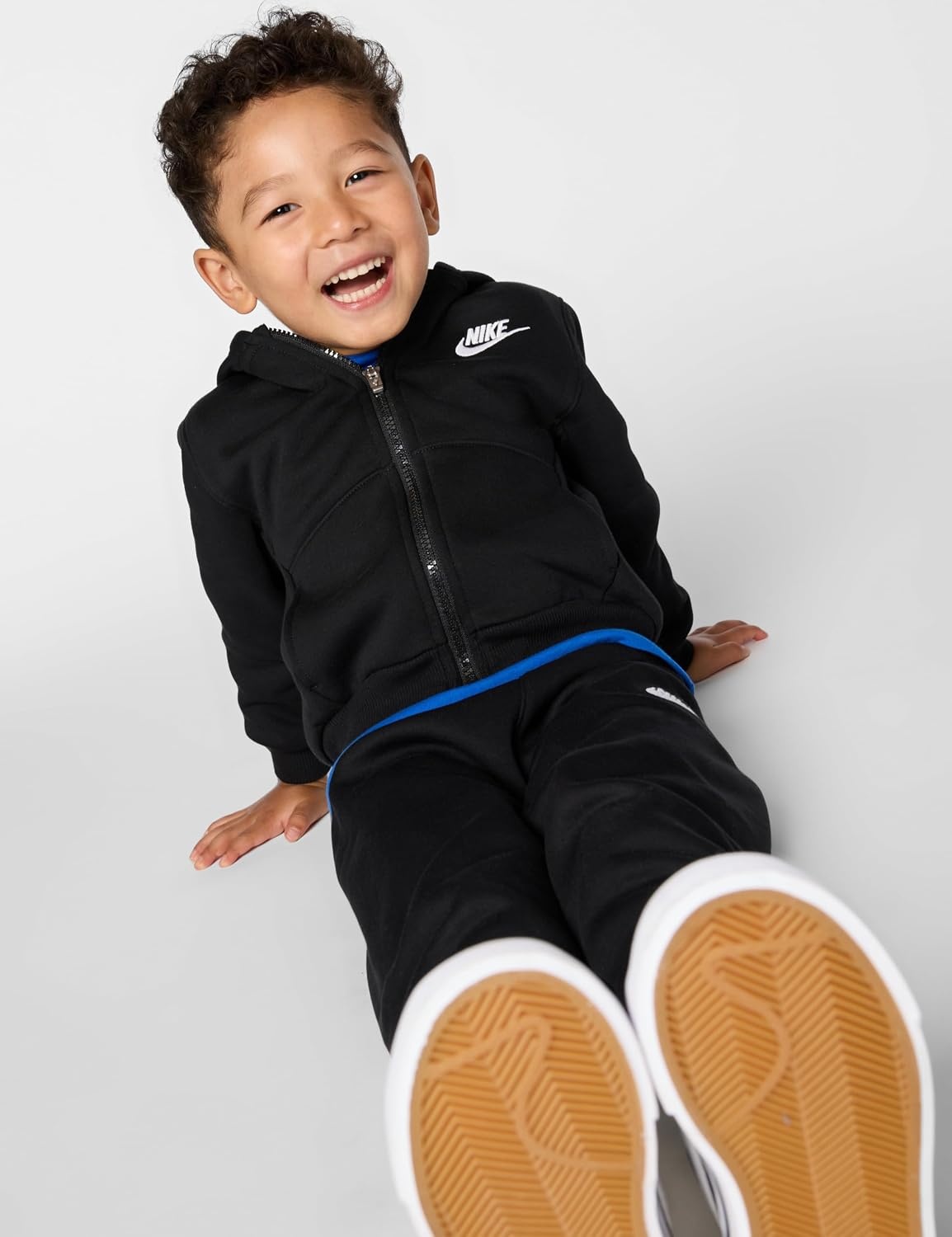 image:imageNike Kids Sportswear Club Fleece FullZip Hoodie and Joggers 2Piece Outfit SetBlack