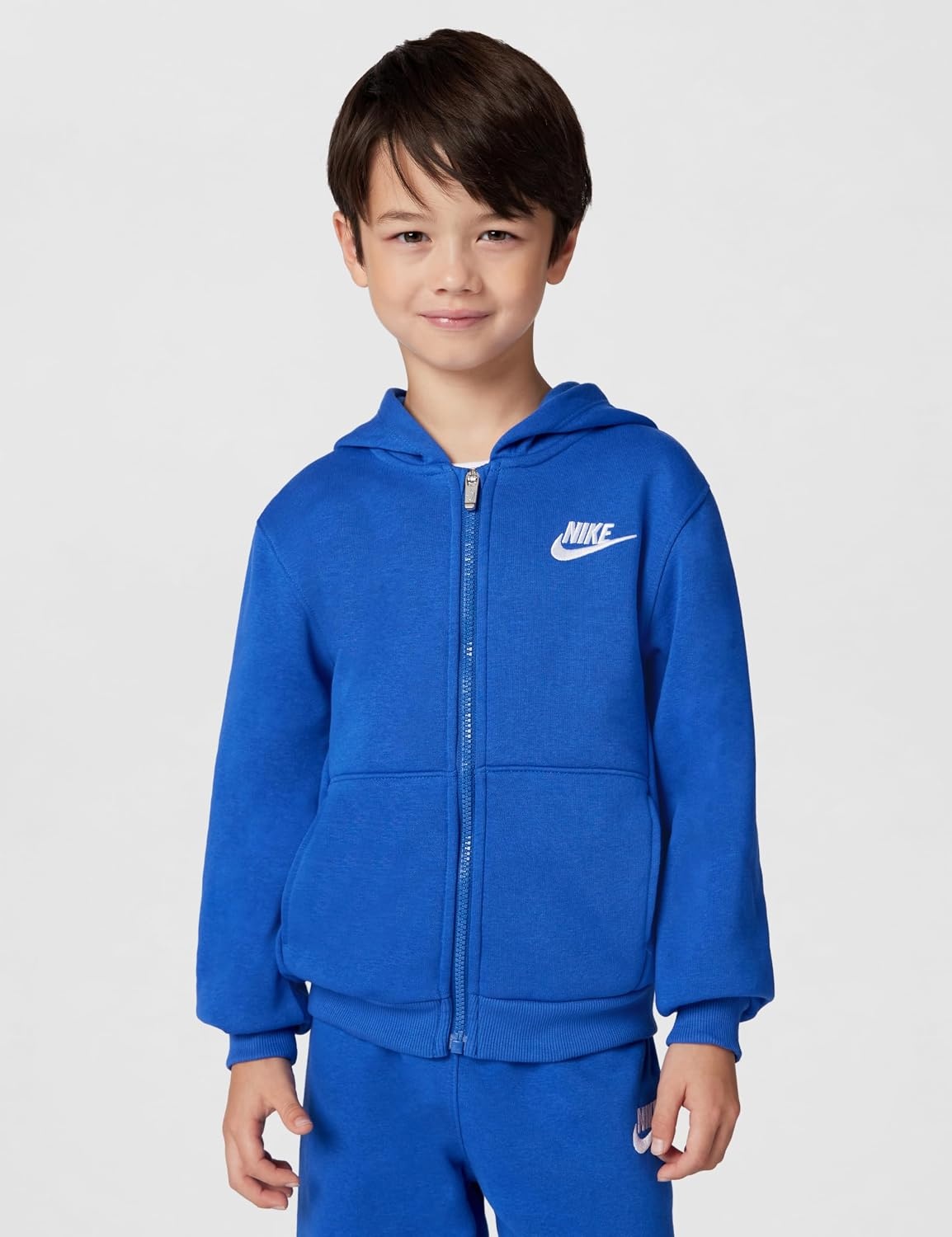 image:imageNike Kids Sportswear Club Fleece FullZip Hoodie and Joggers 2Piece Outfit SetGame Royal