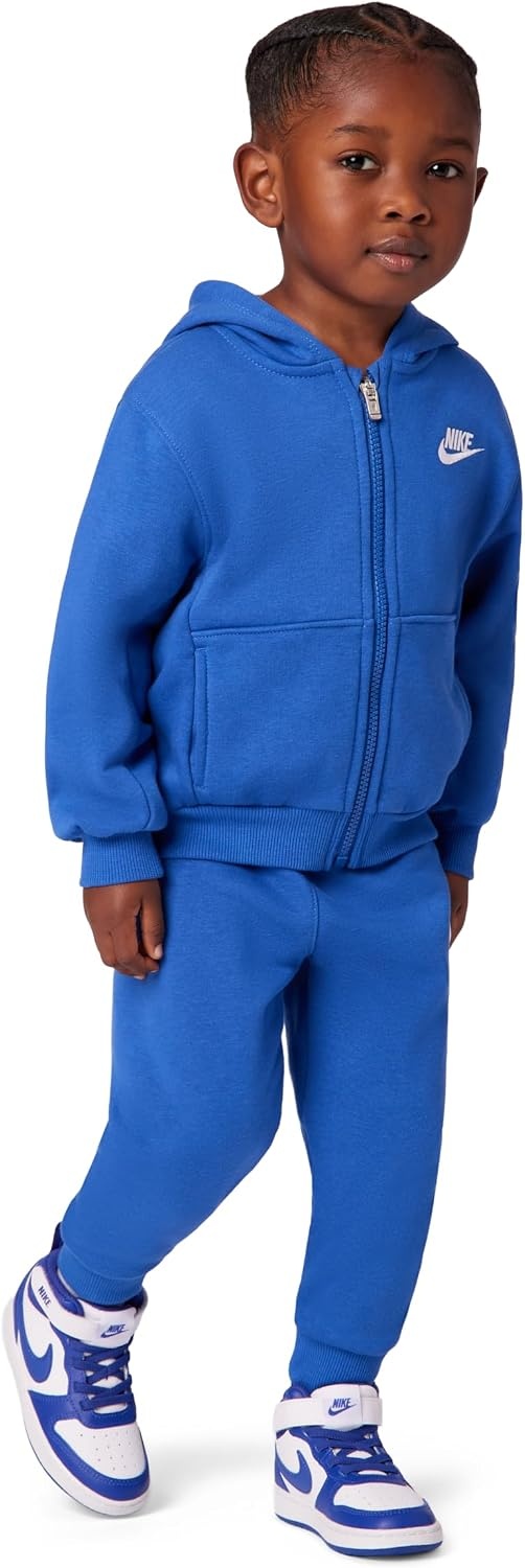 image:imageNike Kids Sportswear Club Fleece FullZip Hoodie and Joggers 2Piece Outfit SetGame Royal