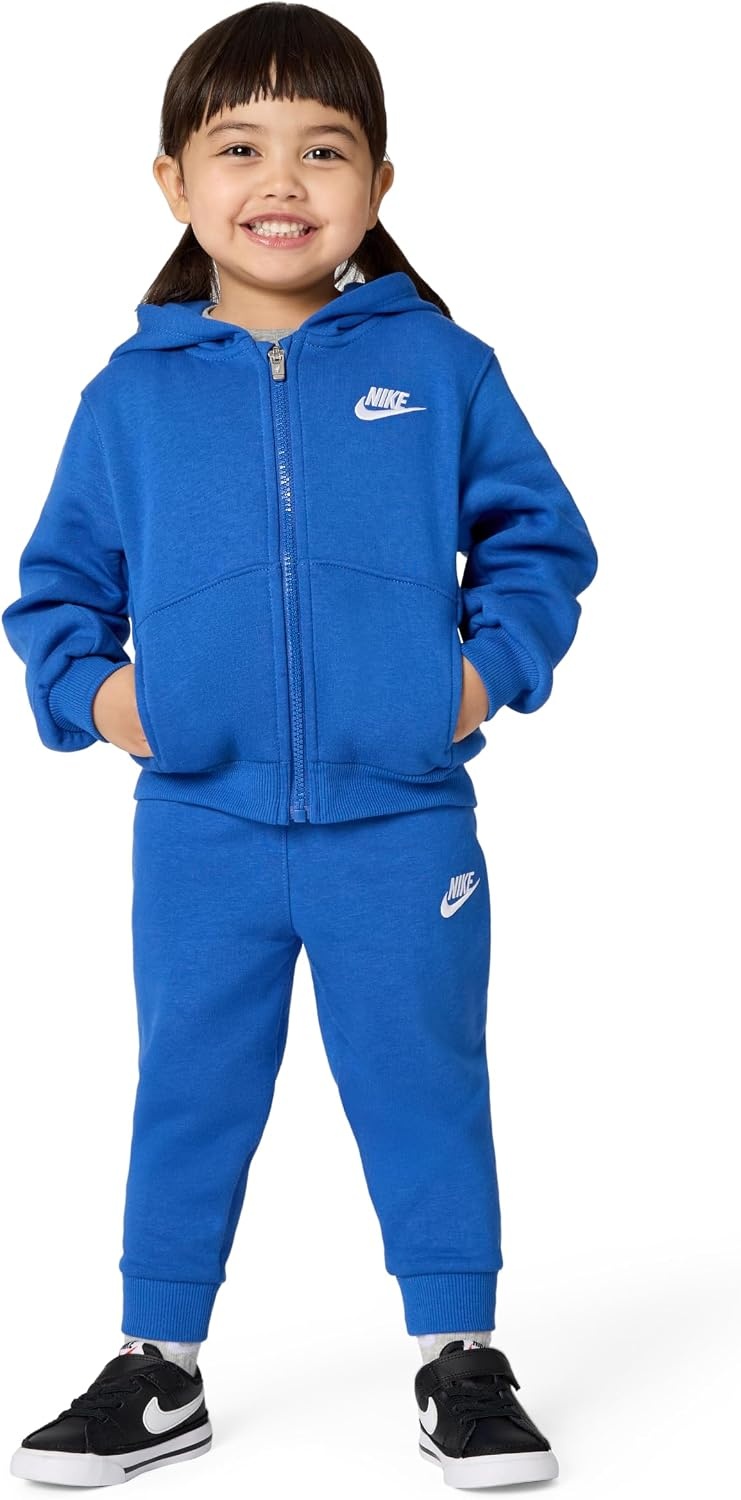 image:imageNike Kids Sportswear Club Fleece FullZip Hoodie and Joggers 2Piece Outfit SetGame Royal