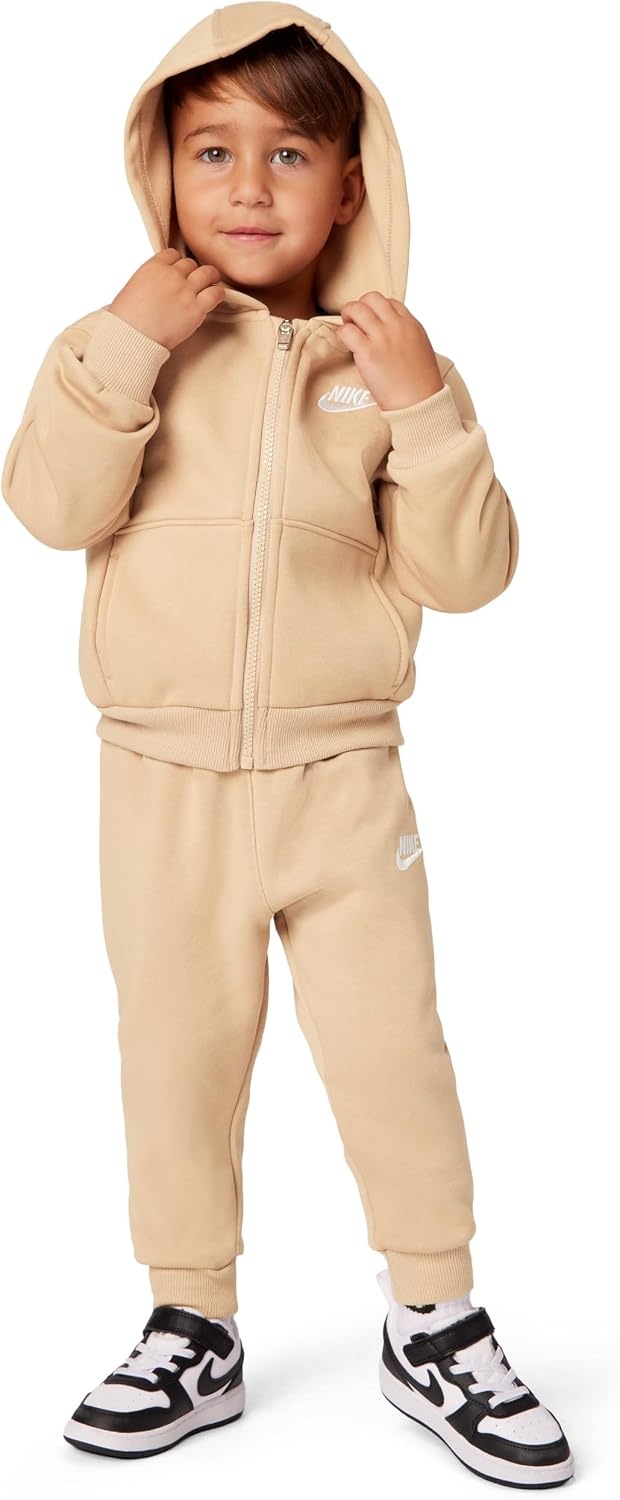 image:imageNike Kids Sportswear Club Fleece FullZip Hoodie and Joggers 2Piece Outfit SetHemp