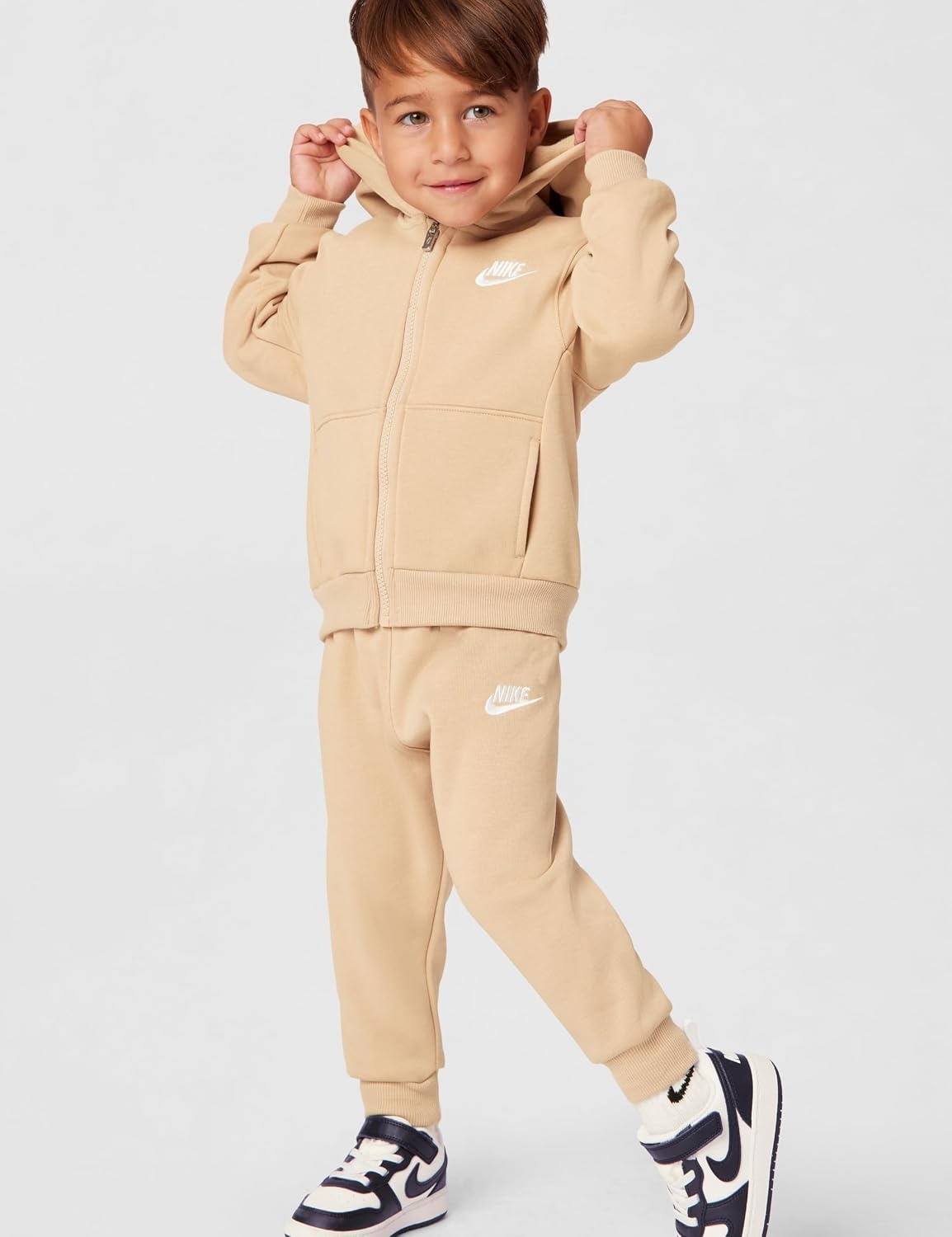 image:imageNike Kids Sportswear Club Fleece FullZip Hoodie and Joggers 2Piece Outfit SetHemp