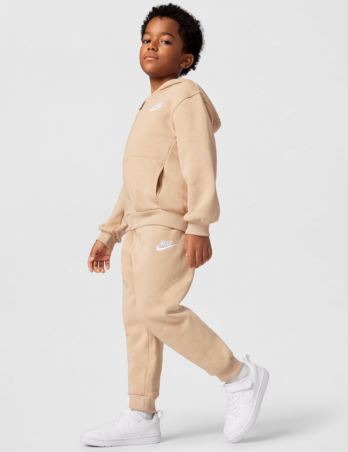 image:imageNike Kids Sportswear Club Fleece FullZip Hoodie and Joggers 2Piece Outfit SetHemp