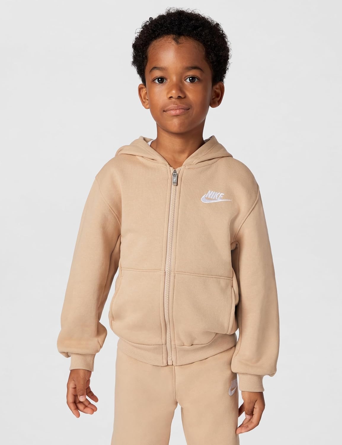 image:imageNike Kids Sportswear Club Fleece FullZip Hoodie and Joggers 2Piece Outfit SetHemp