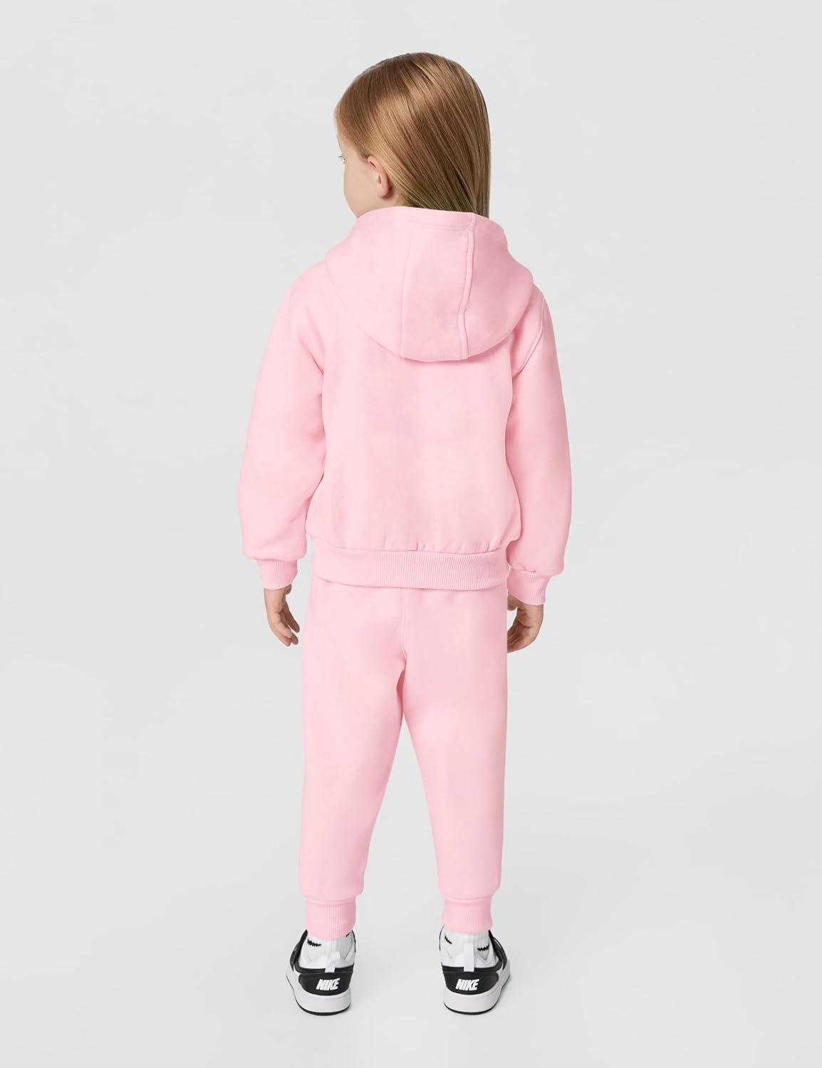 image:imageNike Kids Sportswear Club Fleece FullZip Hoodie and Joggers 2Piece Outfit SetMedium Soft Pink