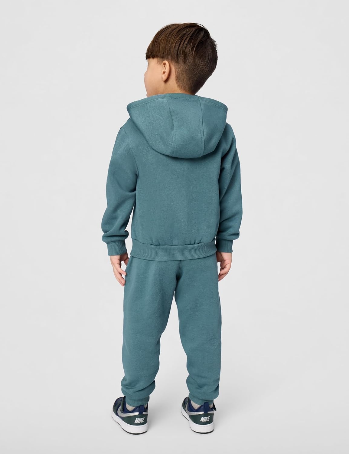 image:imageNike Kids Sportswear Club Fleece FullZip Hoodie and Joggers 2Piece Outfit SetMineral Slate