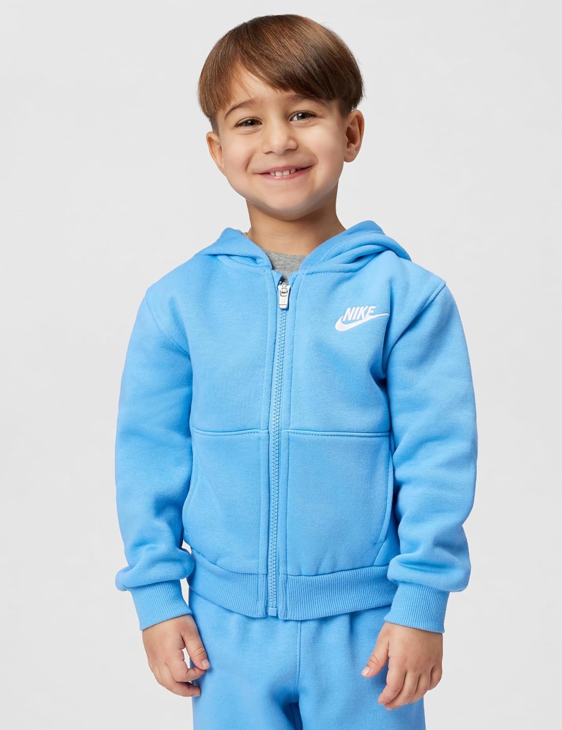 image:imageNike Kids Sportswear Club Fleece FullZip Hoodie and Joggers 2Piece Outfit SetUniversity Blue