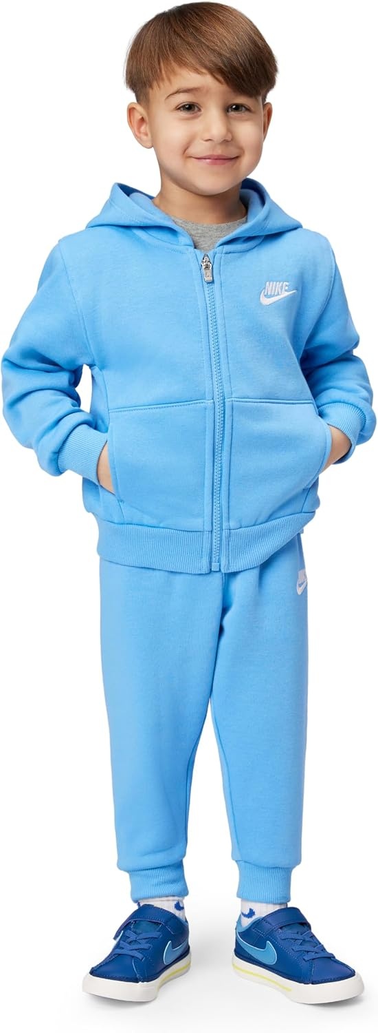 image:imageNike Kids Sportswear Club Fleece FullZip Hoodie and Joggers 2Piece Outfit SetUniversity Blue
