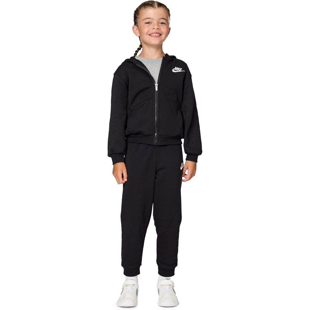 image:imageNike Kids Sportswear Club Fleece FullZip Hoodie and Joggers 2Piece Outfit SetBlack