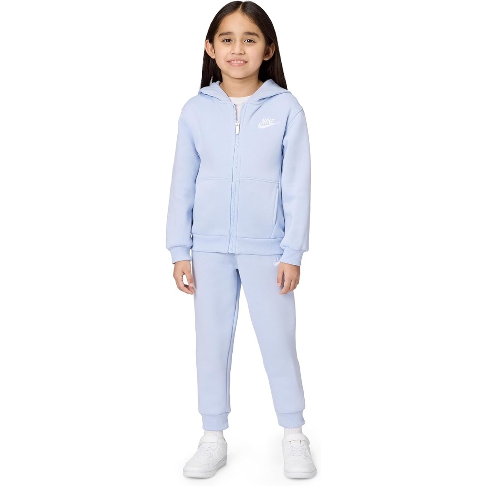 image:imageNike Kids Sportswear Club Fleece FullZip Hoodie and Joggers 2Piece Outfit SetGhost