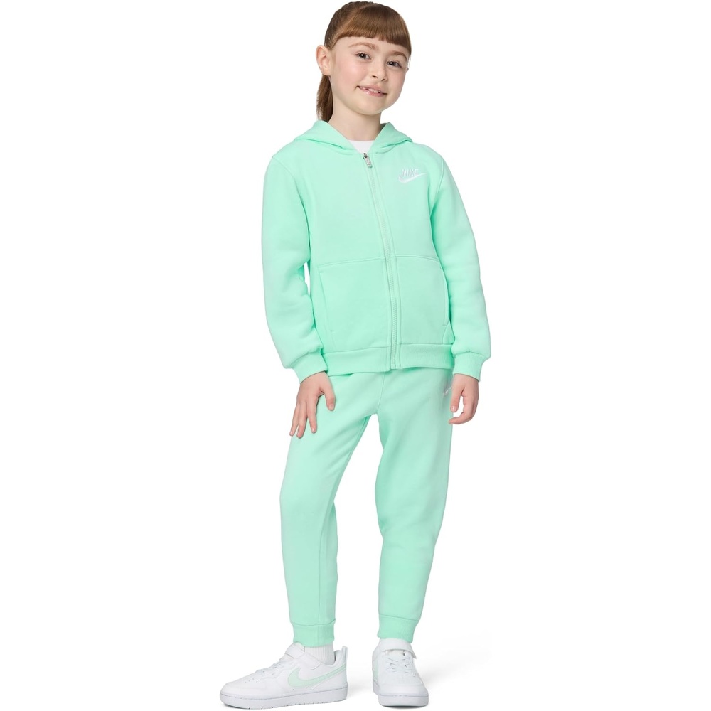 image:imageNike Kids Sportswear Club Fleece FullZip Hoodie and Joggers 2Piece Outfit SetMint Foam