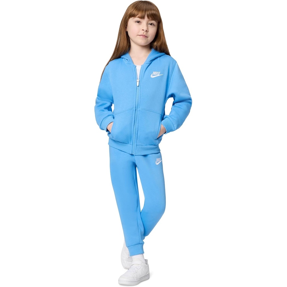 image:imageNike Kids Sportswear Club Fleece FullZip Hoodie and Joggers 2Piece Outfit SetUniversity Blue