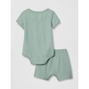Nike Baby Waffle Knit Viscose Bodysuit and Short Set(Steam)