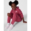 Nike Kids’ Sportswear Club Fleece Full-Zip Hoodie and Joggers 2-Piece Outfit Set(Sweet Beet)