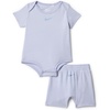Nike Baby Waffle Knit Viscose Bodysuit and Short Set(Ghost)
