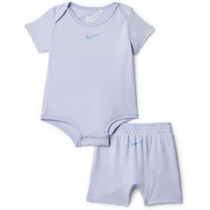 Nike Baby Waffle Knit Viscose Bodysuit and Short Set(Ghost)