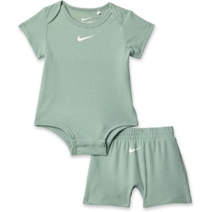 Nike Baby Waffle Knit Viscose Bodysuit and Short Set(Steam)