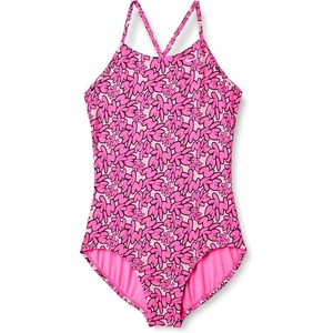 Nike Girls’ Big Kids’ Crossback One-piece(Hyper Pink)