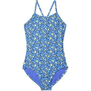 Nike Girls’ Big Kids’ Crossback One-piece(University Blue)