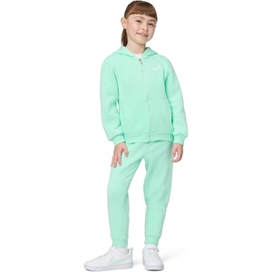 Nike Kids’ Sportswear Club Fleece Full-Zip Hoodie and Joggers 2-Piece Outfit Set(Mint Foam)