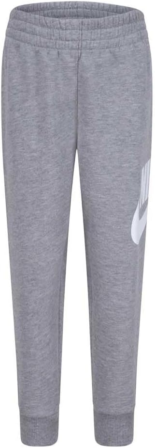 image:imageNike Kids Sportswear Club Fleece Pullover Hoodie and Joggers 2Piece Outfit Set Large Swoosh LogoDark Grey Heather