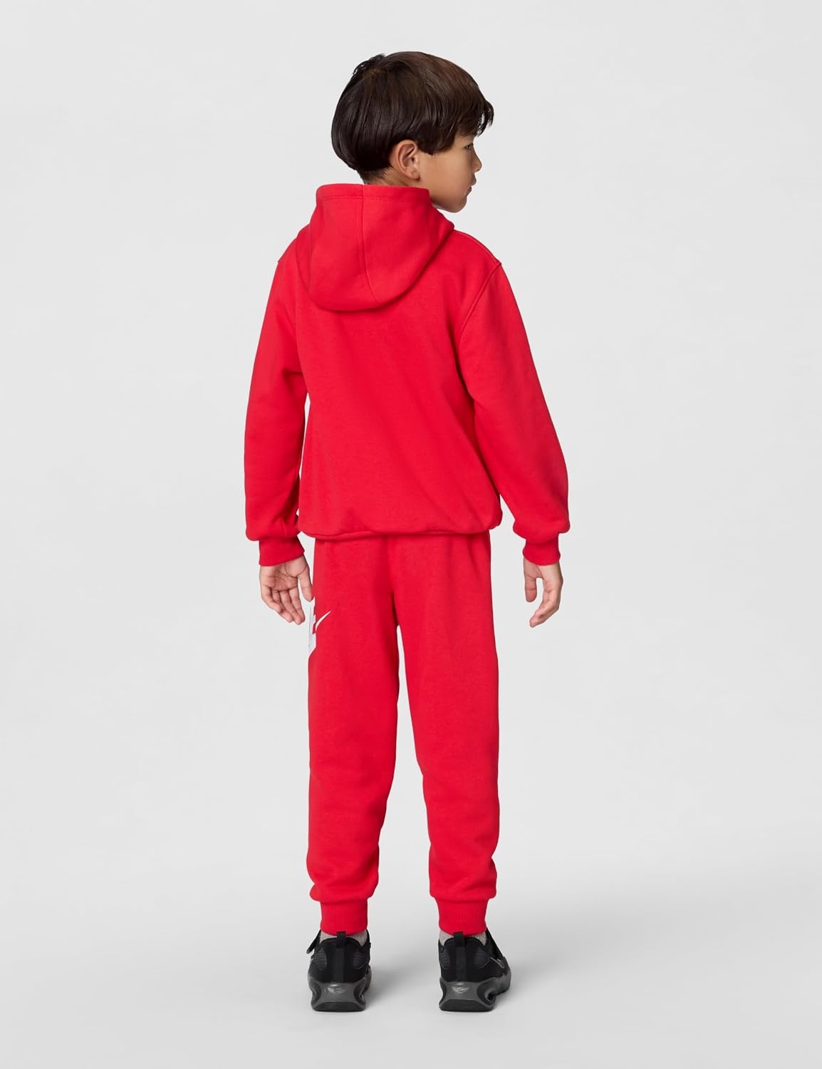 image:imageNike Kids Sportswear Club Fleece Pullover Hoodie and Joggers 2Piece Outfit Set Large Swoosh LogoUniversity Red