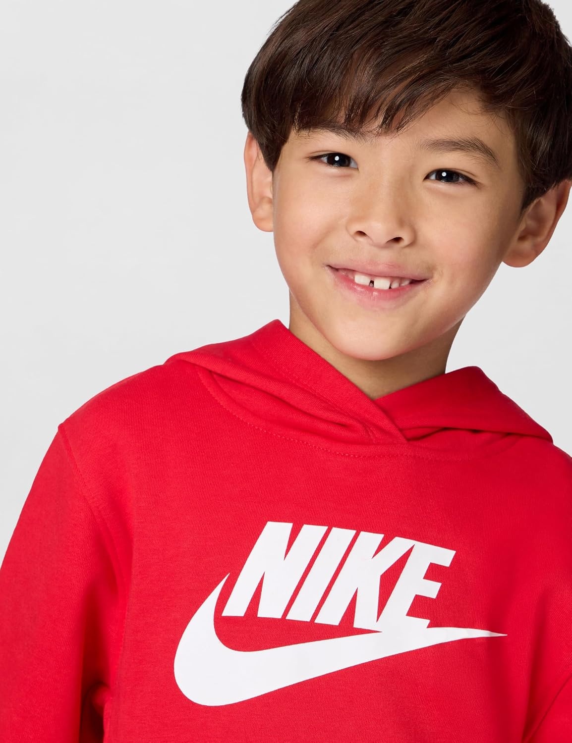 image:imageNike Kids Sportswear Club Fleece Pullover Hoodie and Joggers 2Piece Outfit Set Large Swoosh LogoUniversity Red