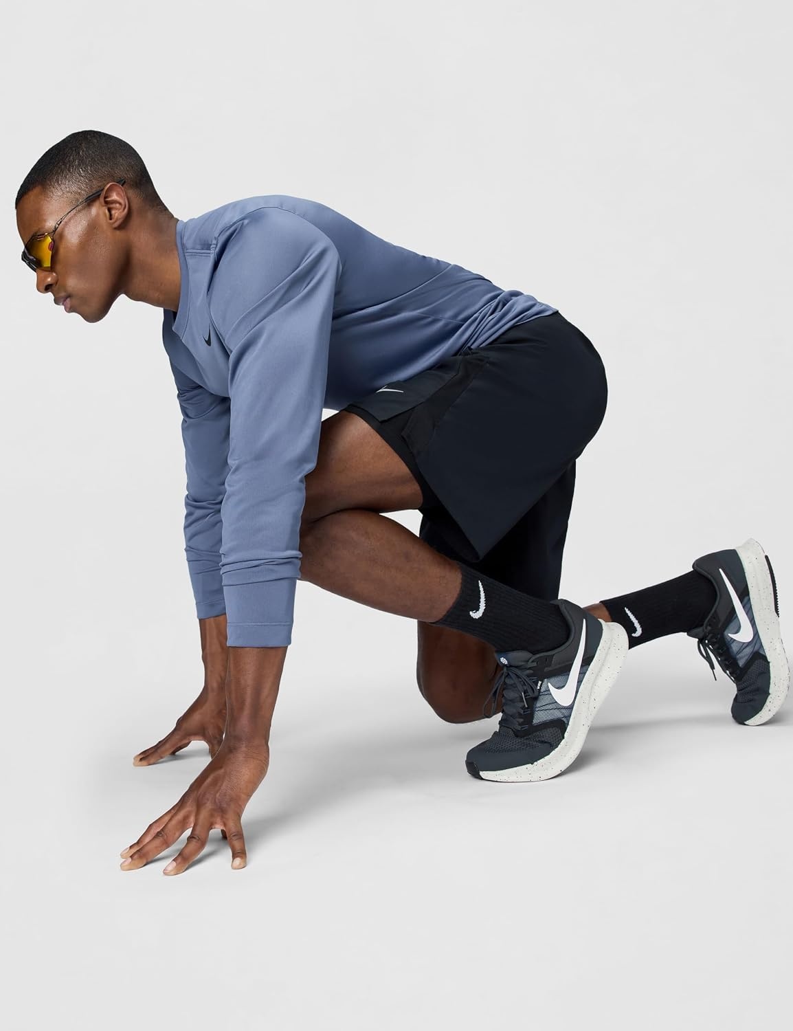 image:imageNike Mens Challenger DriFit 7 2in1 Running ShortsBlackBlackBlackReflective Silver