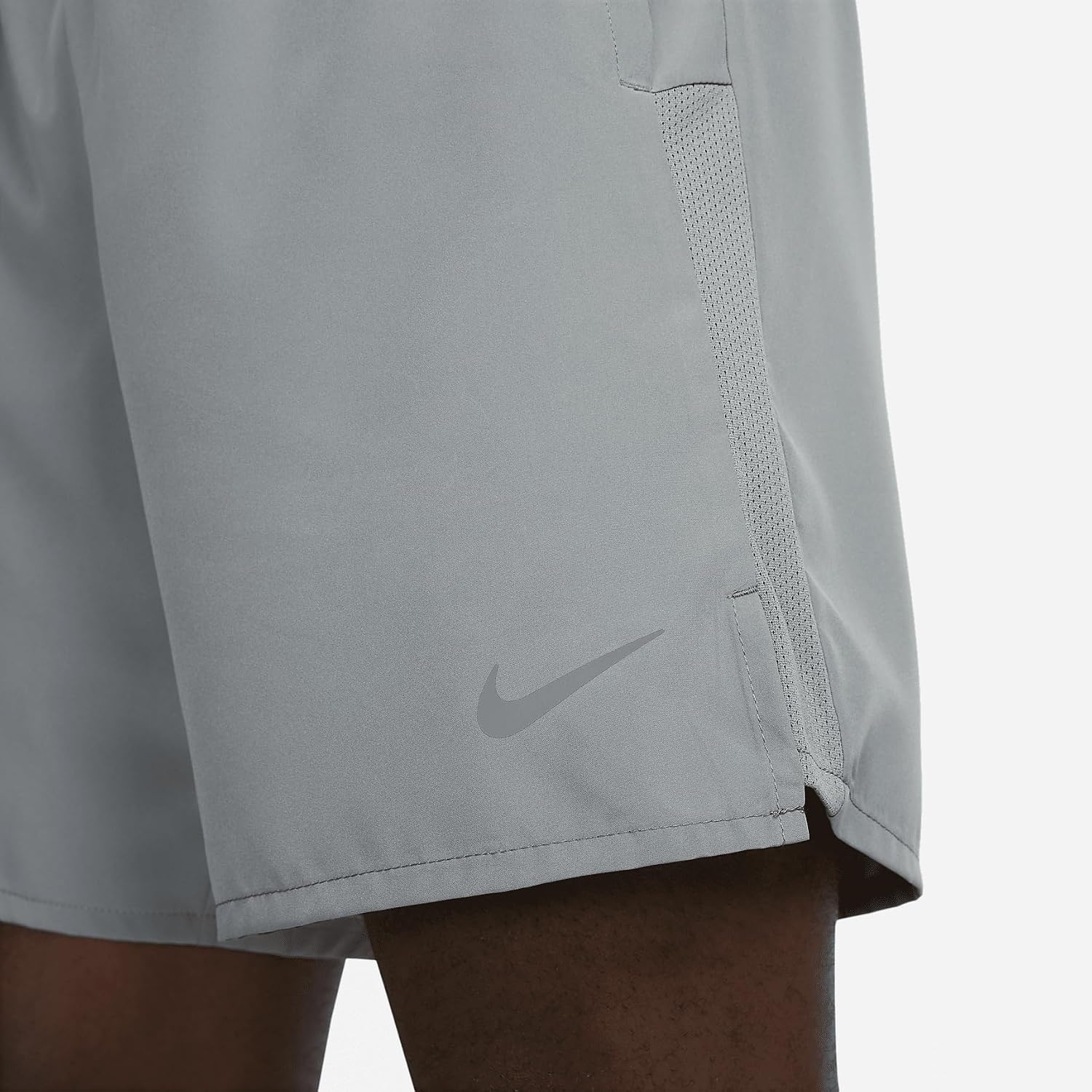image:imageNike Mens Challenger DriFit 7 2in1 Running ShortsSmoke GreyDark Smoke GreyReflective Silver